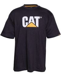 Caterpillar - Trademark Logo Cotton T-Shirt - Lyst