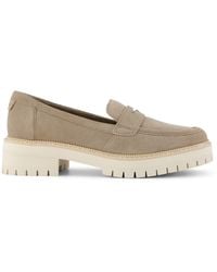 TOMS - Cara Leather Dune Loafers - Lyst