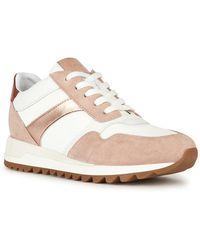 Geox - D Tabelya Sneakers Da Donna Color Nude/Bianche - Lyst