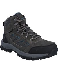 Hi-Tec - Bandera Expedition Leather Dark Gull/Harbour Mist Hiking Boots - Lyst