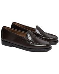 G.H. Bass & Co. - Weejun Ii Leather Chocolate Penny Loafers - Lyst