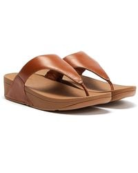 Fitflop - Lulu Braune Sandalen - Lyst
