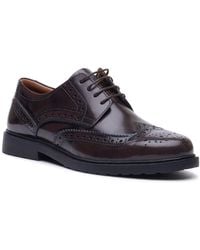 Hush Puppies - Verity Hi-Shine Leather Chocolate Brogues Shoes - Lyst