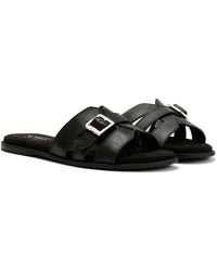 TOMS - Sol Mule Leather Sandals - Lyst