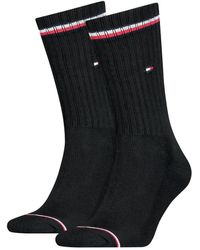 Tommy Hilfiger Iconic 2 Pack Socks - Black