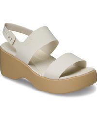 Crocs™ - Brooklyn Sky Eva Frappe/Cashew Sandals - Lyst