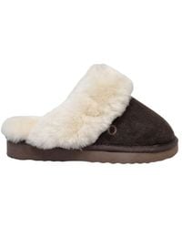 Osprey - The Celeste Suede Chocolate Slippers - Lyst