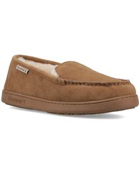 BEARPAW - Brian Suede Hickory Slippers - Lyst