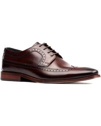 Base London - Havisham Leather Derby Shoes - Lyst