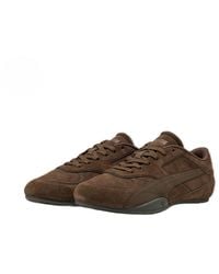 PUMA - Bella Mina Suede Chocolate Trainers - Lyst
