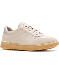Hush Puppies - Mae Leather Taupe Trainers - Lyst