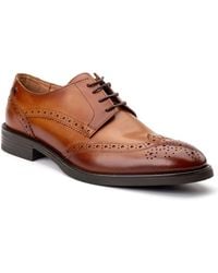 Base London - Pocket Leather Brogues Shoes - Lyst