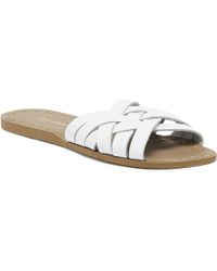 Salt Water Retro Womens White Slides