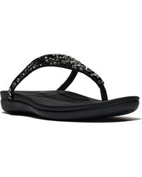 Fitflop - Solay Mixed-Crystal Textile Sandals - Lyst