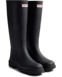 HUNTER - Downpour Tall Rubber Wellington Boots - Lyst
