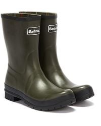 Barbour - Banbury Womens Olive Green Wellies - Lyst