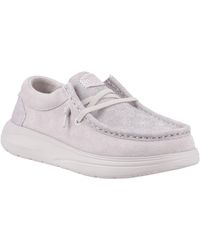 HEYDUDE - Wendy Comf Mokassins Schuhe Aus Lila Wildleder - Lyst