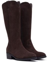 Hush Puppies - Isabella Long Suede Winter Knee High Boots - Lyst