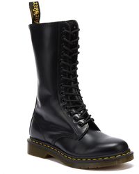 Dr. Martens Dr. Martens 1914 Mens Smooth Black Leather Boots
