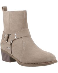 Hush Puppies - Iria Suede Heeled Ankle Boots - Lyst