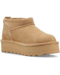 BEARPAW - Retro Super Shorty Suede Coffee Winter Ankle Boots - Lyst