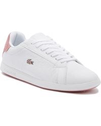 lacoste white leather sneakers womens