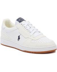 ralph lauren off white sneakers