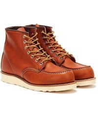 Red Wing - Heritage Work 6 Inch Moc Toe Oro Legacy Men's Tan Boots - Lyst