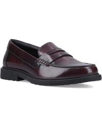 Hush Puppies - Verity Slip On Leather Plum Loafers - Lyst