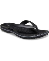 Crocs™ - Crocband Flip Rubber/Slate Flip Flops - Lyst