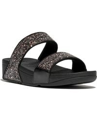 Fitflop - Lulu 2 Bar Glitter Polyurethane /Multi Sandals - Lyst