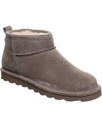 BEARPAW - Shorty Suede Morel Winter Ankle Boots - Lyst