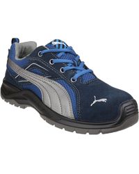PUMA - Omni Sky Low Suede+Textile Safety Trainers - Lyst
