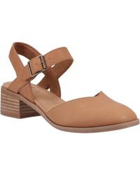 TOMS - Jaclyn Leather Sugar Round Slingback Heels - Lyst