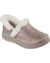 Skechers - Cozy Escape Pantofole Da Donna Color Taupe - Lyst