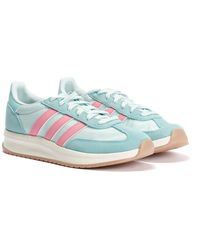 adidas - Run 70S 2.0 Leather Halo Mint Trainers - Lyst