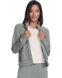 Skechers - Skechluxe Elevate Taupe Jacket - Lyst