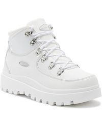 skechers boots womens white