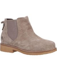 Hush Puppies - Maddy Wide Suede Boots - Lyst
