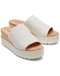 TOMS - Diana Mule Nylon Wedges - Lyst