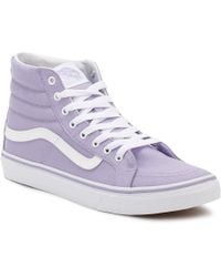 light purple high top vans