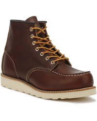 Red Wing Mens Briar Oil Slick 6-inch Moc Toe Boots - Brown