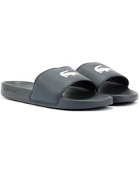 Lacoste - Serve Slide 0.0 Pantofole Blu da Uomo - EUR 43 - Lyst