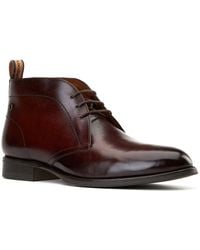 Base London - Wallis Leather Burnt Ankle Boots - Lyst