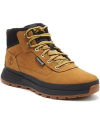Timberland Field Trekker Mid Mens Wheat Yellow / Black Boots
