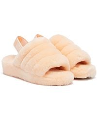 UGG Fluff Yeah Scallop Slippers - Pink