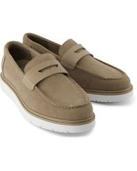 TOMS - Navi Trvl Lite Havana Leather Dune Loafers - Lyst