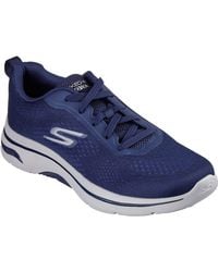 Skechers - Go Walk Arch Fit 2.0 Idyllic Textile Navy Sneakers - Lyst