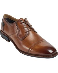 Pod - Savage Leather/Textile Cognac Lace-Up Shoes - Lyst