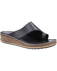Hush Puppies - Elissa Toepost Suede Sandals - Lyst